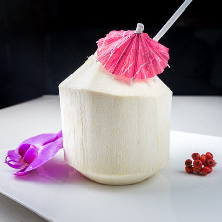 Coconut Juice isolatedの写真素材