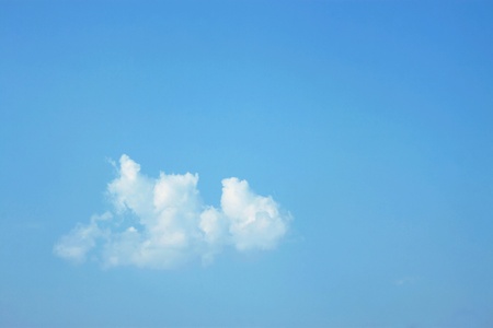 White clouds in blue sky. Nature Backgrounds.