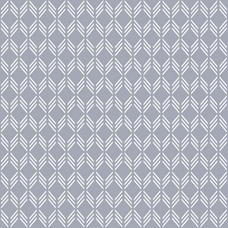 Scandinavian modern folk seamless monochrome vector pattern with arrows and lines in minimalist geometric styleのイラスト素材