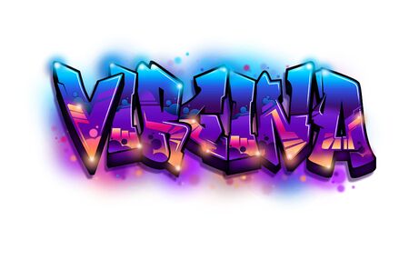 Virgina Name Text Graffiti Word Designの写真素材