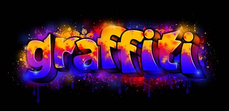 Graffiti Nameの写真素材