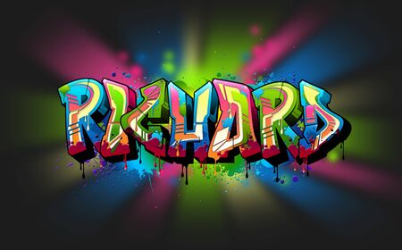 Richard Text Graffiti Word Designの写真素材