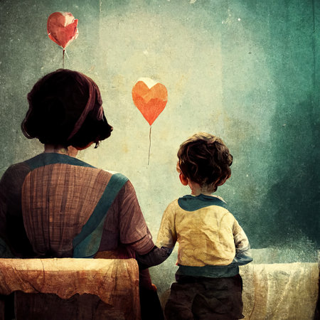 Mother Love 

Illusrtation designed with AIの写真素材