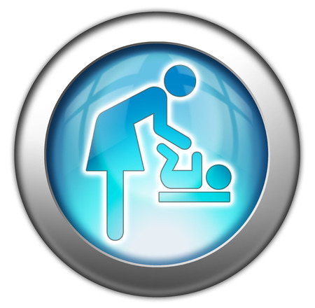 Icon Button Pictogram Baby Changeの写真素材