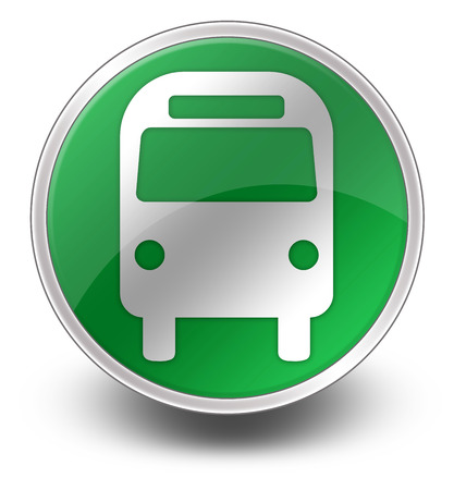 Icon Button Pictogram Bus Ground Transportationの写真素材
