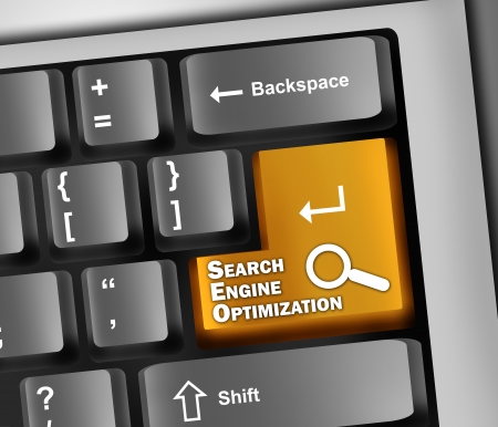 Keyboard Illustration SEOの写真素材