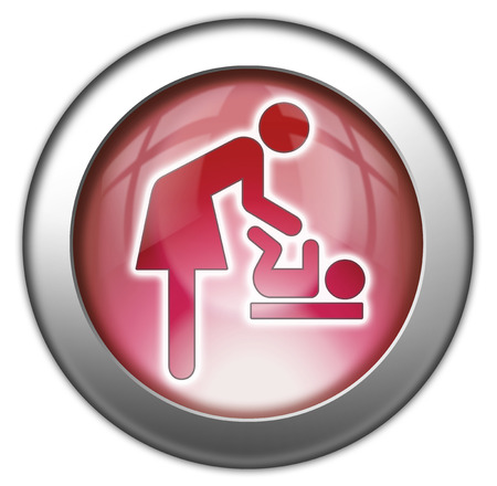 Icon Button Pictogram Baby Changeの写真素材