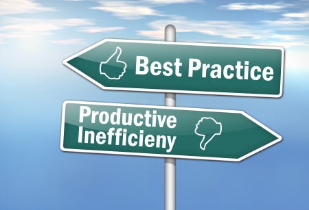 Signpost Best Practiceの写真素材