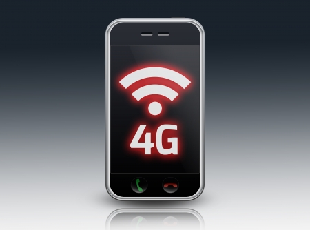 Smartphone 4G LTEの写真素材