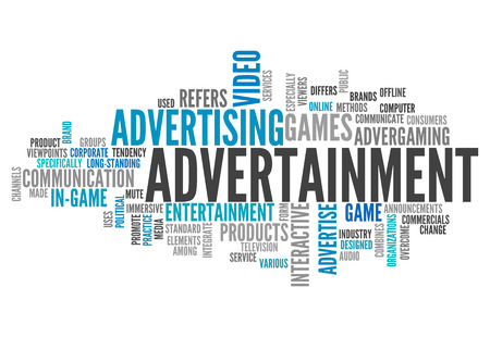 Word Cloud Advertainmentの写真素材