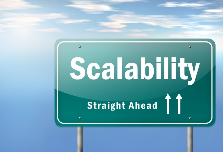 Highway Signpost Scalabilityの写真素材
