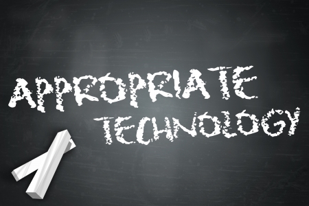 Blackboard Appropriate Technologyの写真素材