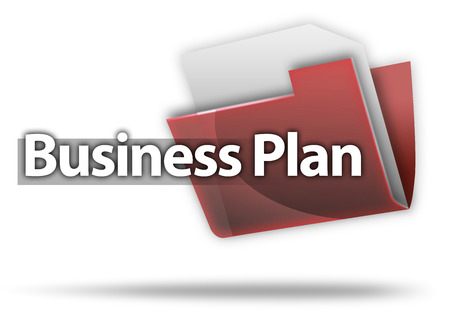 3D-Style Folder Business Planの写真素材