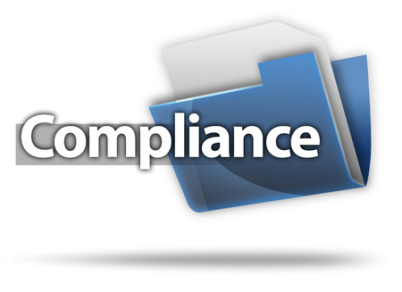 3D-Style Folder Complianceの写真素材