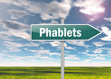 Signpost Phabletsの写真素材
