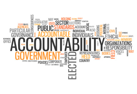 Word Cloud Accountabilityの写真素材