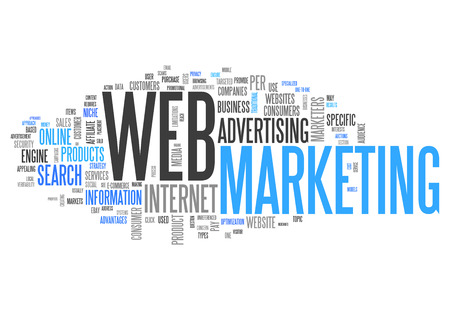 Word Cloud Web Marketingの写真素材