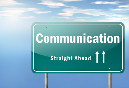 Highway Signpost Communicationの写真素材