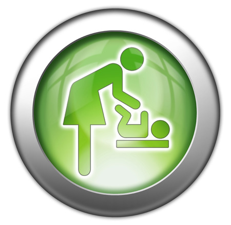 Icon Button Pictogram Baby Changeの写真素材