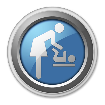Icon Button Pictogram Baby Changeの写真素材