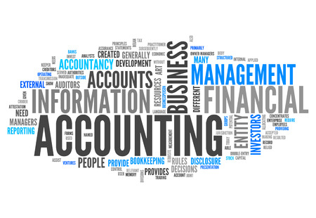 Word Cloud with Accounting related tagsの写真素材