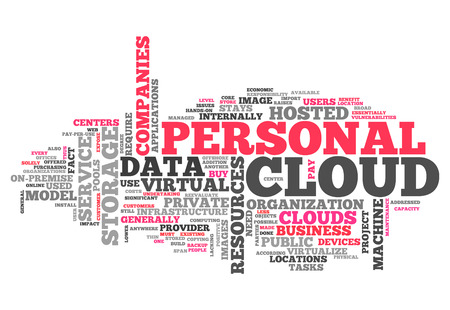 Word Cloud with Personal Cloud related tagsの写真素材