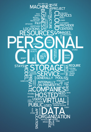 Word Cloud with Personal Cloud related tagsの写真素材