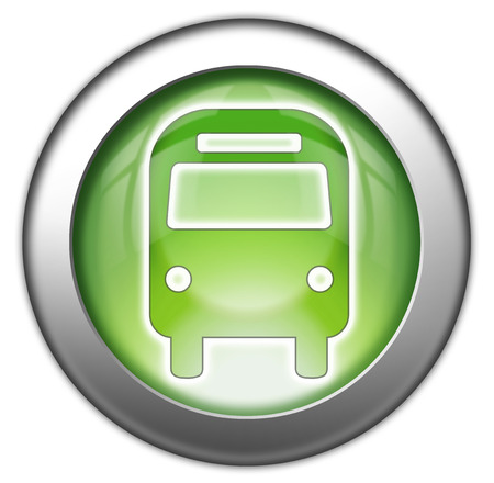 Icon Button Pictogram Bus Ground Transportationの写真素材
