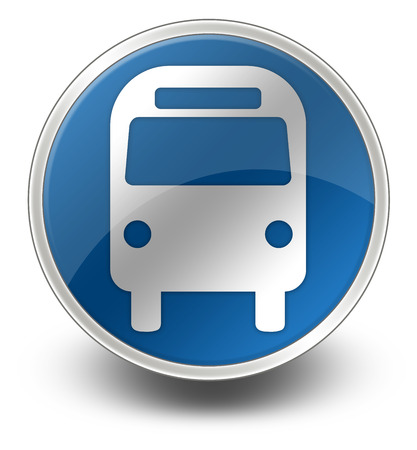 Icon Button Pictogram Bus Ground Transportationの写真素材