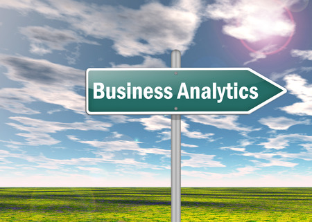 Signpost Business Analyticsの写真素材