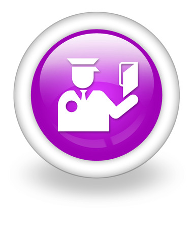 Icon, Button, Pictogram with Immigration symbolの写真素材