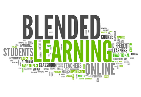 Word Cloud Blended Learningの写真素材
