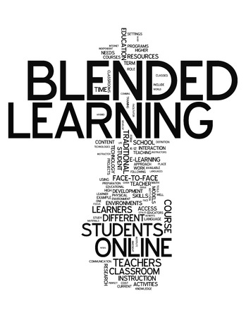 Word Cloud Blended Learningの写真素材