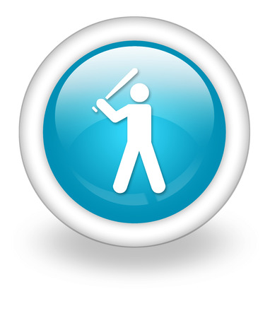 Icon, Button, Pictogram with Baseball symbolの写真素材