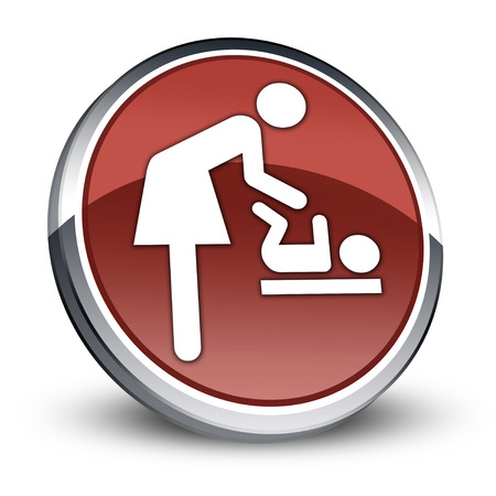 Icon, Button, Pictogram Baby Changeの写真素材