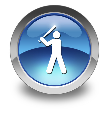 Icon, Button, Pictogram with Baseball symbolの写真素材