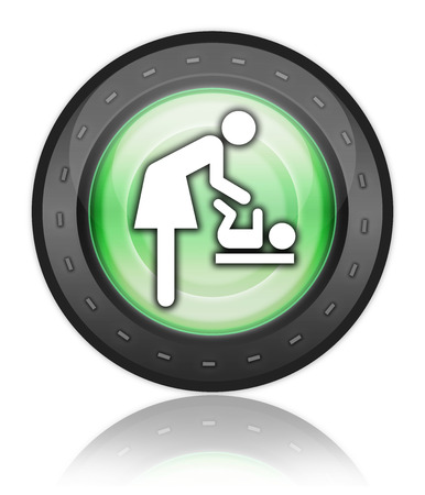 Icon, Button, Pictogram Baby Changeの写真素材