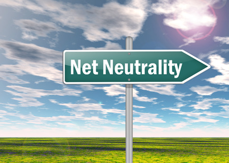 Signpost with Net Neutrality wordingの写真素材