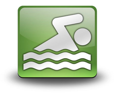 Icon, Button, Pictogram with Swimming symbolの写真素材