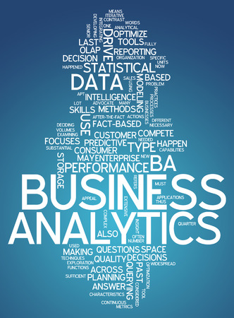 Word Cloud Business Analyticsの写真素材