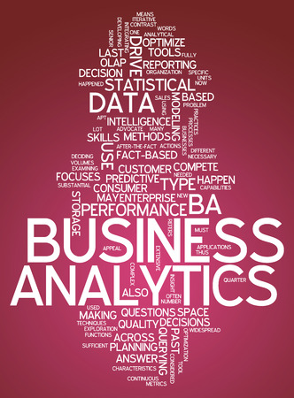 Word Cloud Business Analyticsの写真素材