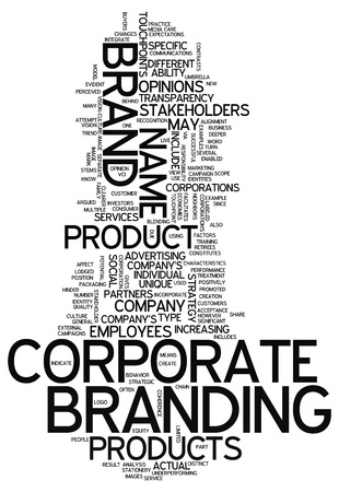 Word Cloud with Corporate Branding related tagsの写真素材