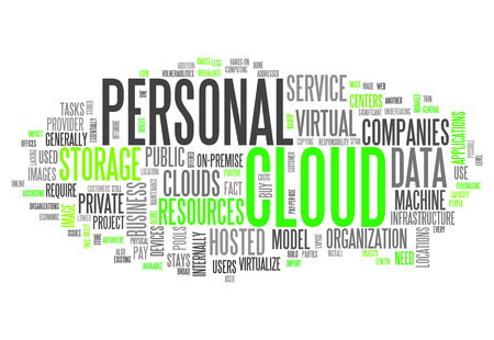 Word Cloud with Personal Cloud related tagsの写真素材