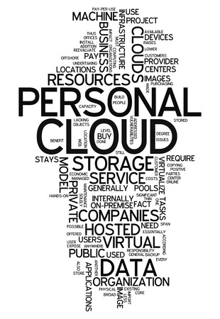 Word Cloud with Personal Cloud related tagsの写真素材
