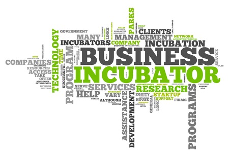 Word Cloud with Business Incubator related tagsの写真素材