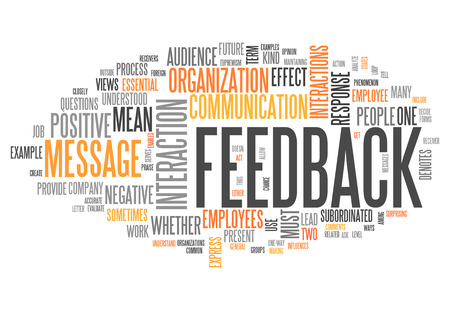 Word Cloud with Feedback wordingの写真素材