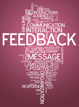 Word Cloud with Feedback wordingの写真素材