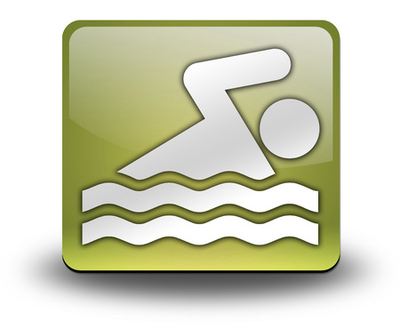 Icon, Button, Pictogram with Swimming symbolの写真素材