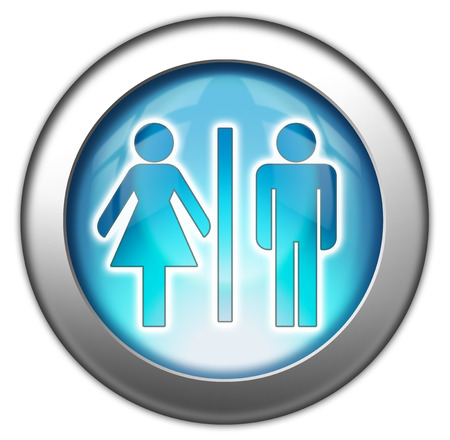 Icon, Button, Pictogram with Restrooms symbolの写真素材