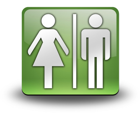 Icon, Button, Pictogram with Restrooms symbolの写真素材
